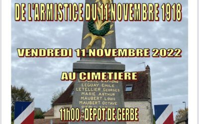 🇫🇷 Invitation à la Commémoration de l’Armistice du 11 Novembre 1918 🇫🇷￼