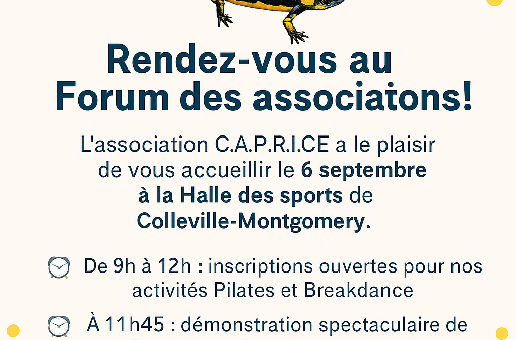 🗓️ Rendez-vous au Forum des Associations ! 