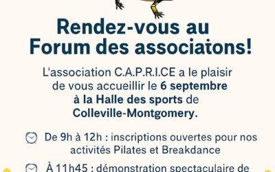 🗓️ Rendez-vous au Forum des Associations ! 