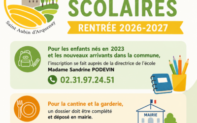 Inscriptions scolaires, rentrée 2026-2027