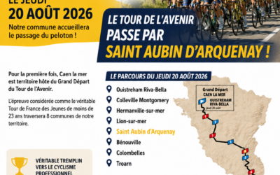 Le Tour de l’Avenir 2026 passe par Saint Aubin d’Arquenay !