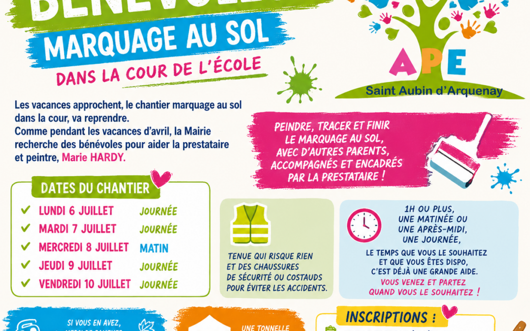 APPEL AUX BÉNÉVOLES 